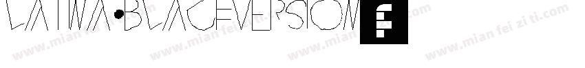 Latina BlackVersion字体转换